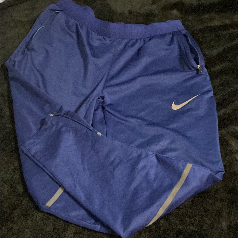 Blue Nike Tapered Joggers with Elastic Waistband